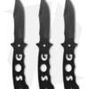 SOG Bowie Fixed Blade Throwing Knives (Set Of 3) F04T-N 1 SOG Bowie Fixed Blade Throwing Knives (Set Of 3) F04T-N -Sog Knives sog fixed blade throwing knives f04tn cp 2