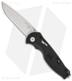 SOG Flash I Assisted Opening Knife Black Zytel (2.5" Satin Plain) FSA-7