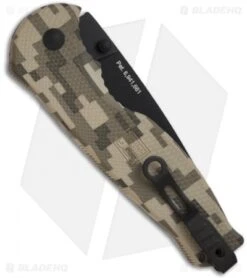 SOG Flash II Assisted Opening Knife Digi Camo (3.5" Black Serr) DFSA-98 5 SOG Flash II Assisted Opening Knife Digi Camo (3.5" Black Serr) DFSA-98 -Sog Knives sog flash ii tini serr tfsa 98 back