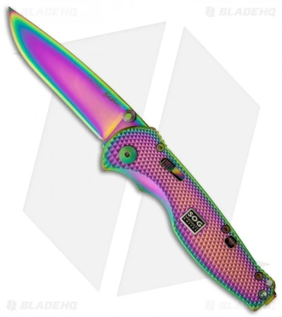 SOG Flash I Spring Assisted Knife (2.5" Spectrum) RAFSA-7 3 SOG Flash I Spring Assisted Knife (2.5" Spectrum) RAFSA-7