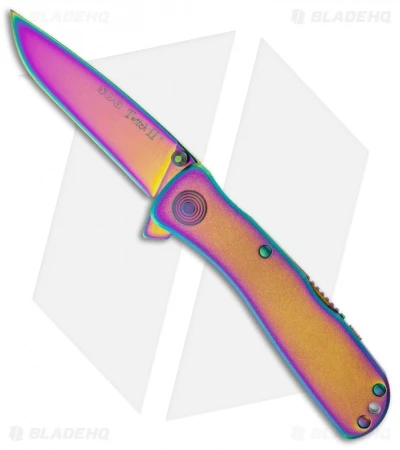 SOG Twitch II Spring Assisted Knife (2.65" Rainbow) TWI-11 3 SOG Twitch II Spring Assisted Knife (2.65" Rainbow) TWI-11