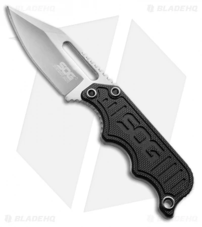 SOG Instinct Mini Fixed Blade Knife Black G-10 (1.9" Satin) NB1002 3 SOG Instinct Mini Fixed Blade Knife Black G-10 (1.9" Satin) NB1002