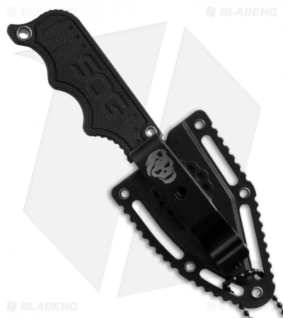 SOG Instinct Mini Fixed Blade Knife Black G-10 (1.9" Satin) NB1002 4 SOG Instinct Mini Fixed Blade Knife Black G-10 (1.9" Satin) NB1002 - Image 2