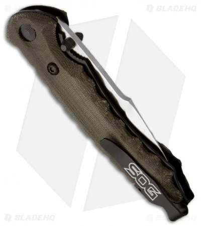 SOG Kiku Folder Small Folding Knife (3.5" Satin Plain) KU-1001 4 SOG Kiku Folder Small Folding Knife (3.5" Satin Plain) KU-1001 - Image 2