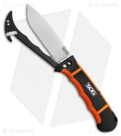 SOG Rotohook Clip Point Fixed Blade Knife (4.50" Satin Plain) HT101L 6 SOG Rotohook Clip Point Fixed Blade Knife (4.50" Satin Plain) HT101L -Sog Knives sog rotohook fixed ht101l hook