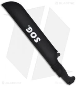 SOG SOGfari Machete - 13" Fixed Blade Knife W/ Sheath (Black) MC-01 -Sog Knives sog sogfari machete 13 sheath
