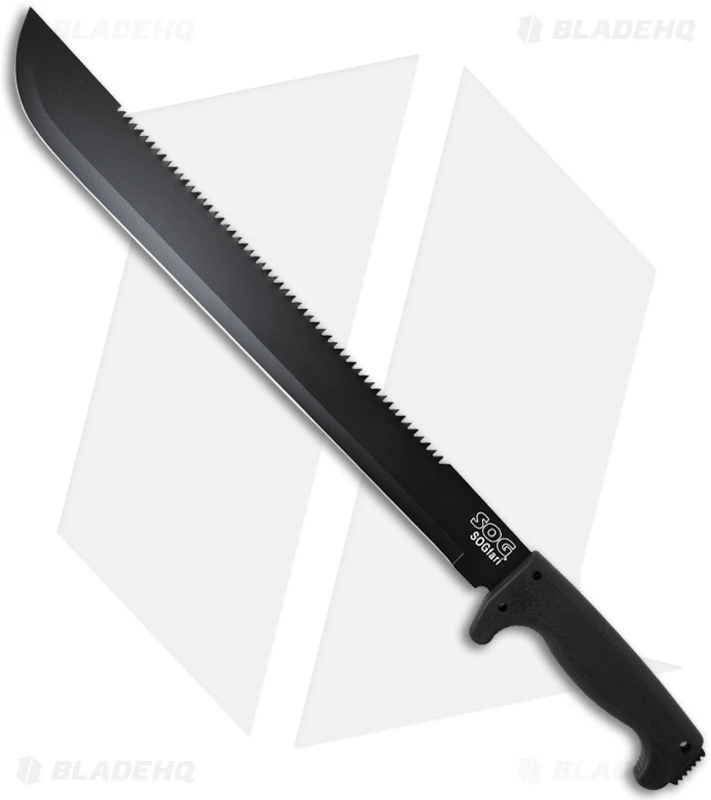 SOG SOGfari Machete Fixed Blade Knife (18" Black) MC-02 3 SOG SOGfari Machete Fixed Blade Knife (18" Black) MC-02
