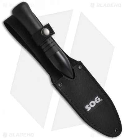 SOG Spirit Fixed Blade Knife + Nylon Sheath (4.25" Black) FS-01 5 SOG Spirit Fixed Blade Knife + Nylon Sheath (4.25" Black) FS-01 - Image 3