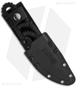 SOG Tangle Fixed Blade Knife (3.85" Satin) FX31K -Sog Knives sog tangled fixed black fx32k sheath