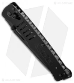 SOG Targa Tanto Folding Knife Black (3.50" Black) TG1002-BX 7 SOG Targa Tanto Folding Knife Black (3.50" Black) TG1002-BX -Sog Knives sog targa black tg1002 bx bottom cm