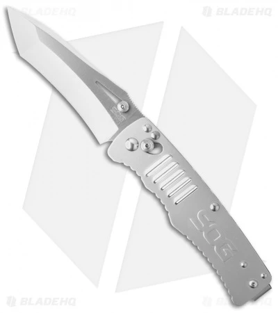 SOG Targa Tanto Folding Knife (3.50" Satin) TG1001-BX 3 SOG Targa Tanto Folding Knife (3.50" Satin) TG1001-BX
