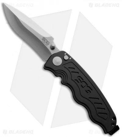 SOG Zoom Mini Drop Point Spring Assisted Knife (3.125" Satin) ZM1001 3 SOG Zoom Mini Drop Point Spring Assisted Knife (3.125" Satin) ZM1001