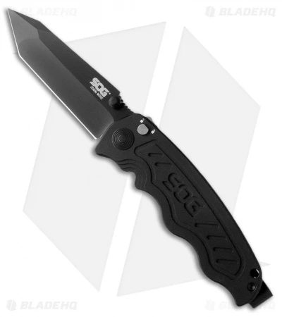 SOG Zoom Mini Tanto Spring Assisted Knife (3.125" Black) ZM1004 3 SOG Zoom Mini Tanto Spring Assisted Knife (3.125" Black) ZM1004