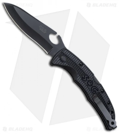 SOG SOGzilla Large Lockback Knife (3.8" Black) SP-23 3 SOG SOGzilla Large Lockback Knife (3.8" Black) SP-23